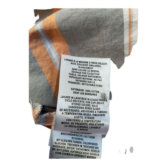 Columbia L Men’s Short Sleeve Button Up White Orange Grey Plaid Fishing Shirt - Picture 8 of 13
